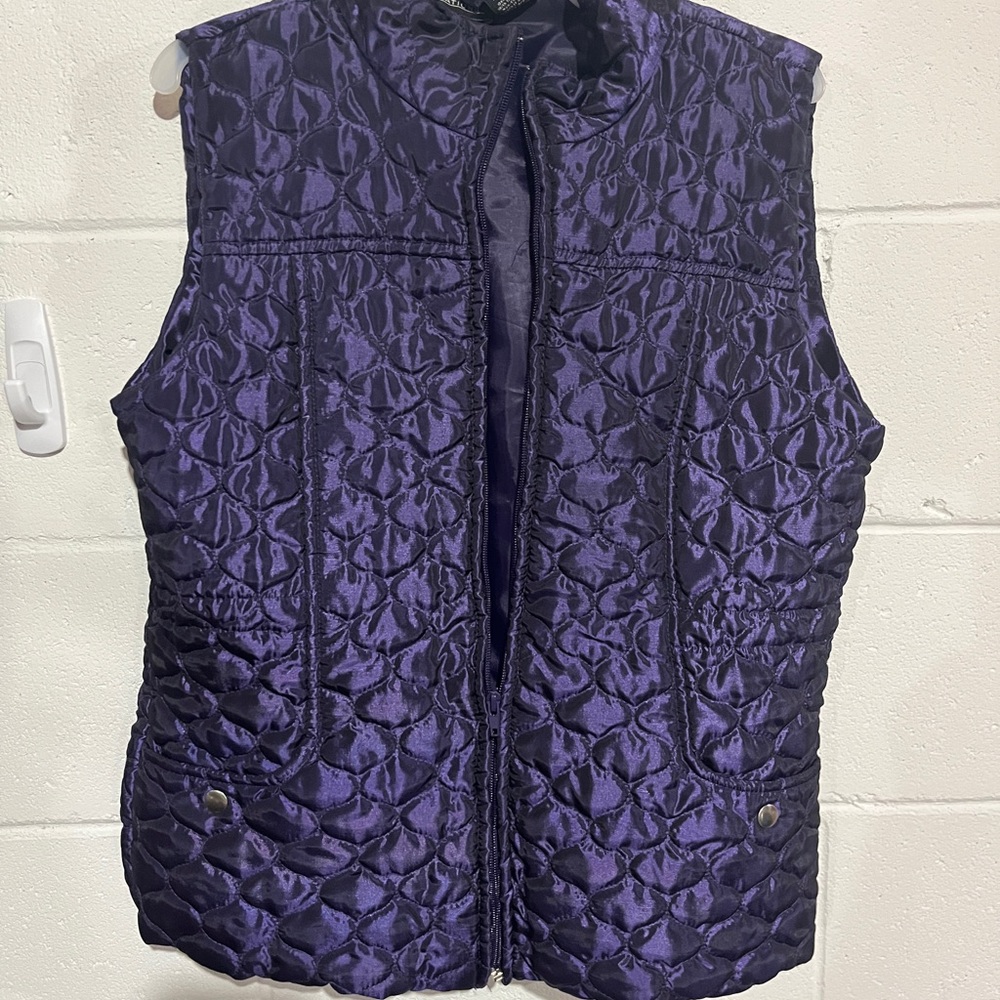 Puffy purple vest size medium